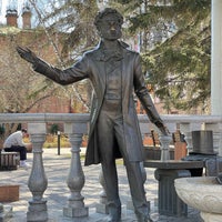 Photo taken at Памятник А.С. Пушкину by Eugene . on 5/10/2021