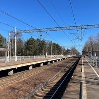 Photo taken at Komarovo railway station by Eugene . on 4/18/2021