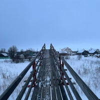 Photo taken at Подвесной мост у д. Шихирихи by Eugene . on 1/3/2021