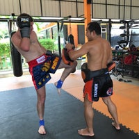 Photo taken at Tiger Muay Thai &amp;amp; MMA Training Center by Street S. on 1/14/2017