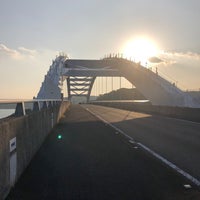 Photo taken at くしもと大橋 by 車で駆け回る 旅. on 12/12/2020