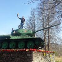 Photo taken at Tank T-34 by Aleksei T. on 5/9/2013