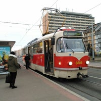 Photo taken at Petřiny (tram, bus) by Jazz on 12/6/2018