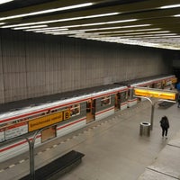 Photo taken at Metro =B= Smíchov Station by Jazz on 3/3/2019