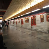 Photo taken at Metro =B= Palmovka by Jazz on 9/13/2018