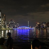Photo taken at 隅田川テラス 新川ツインビル前 by 優也 田. on 10/27/2022