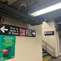 Photo taken at MTA Subway - Astoria Blvd/Hoyt Ave (N/W) by Sha F. on 5/21/2023