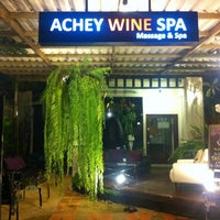 Photo taken at Achey Wine Spa by Pichet R. on 1/14/2013