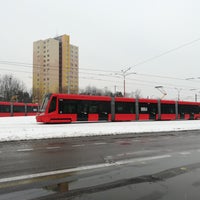 Photo taken at Pri kríži (tram, bus) by Kubes on 2/8/2018