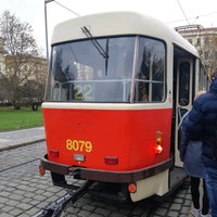 Photo taken at Tram 22 | Bílá Hora – Nádraží Hostivař by Kubes on 11/27/2019