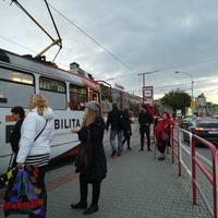 Photo taken at Trnavské mýto (tram, bus, trolleybus) by Kubes on 10/24/2017
