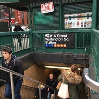 Photo taken at MTA Subway - W 4th Street/Washington Square (A/B/C/D/E/F/M) by Andrea M. on 1/24/2018