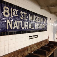 Photo taken at MTA Subway - 81st St/Museum of Natural History (B/C) by Andrea M. on 7/6/2013
