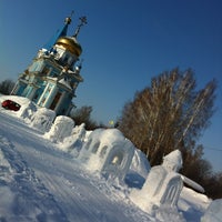 Photo taken at Церковь Краснообск by Eva N. on 1/28/2013