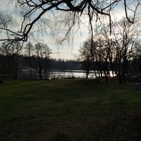 Photo taken at Halensee by Florian W. on 1/14/2018