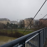 Photo taken at Rossauer Brücke by Sibel W. on 1/13/2018