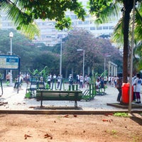 Photo taken at Praça do Lido by Emerson S. on 6/13/2013