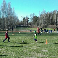 Photo taken at Laajasalon liikuntapuisto by Ilja P. on 5/15/2017
