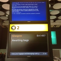Photo taken at T5 Arrivals Hall by A M. on 5/14/2013