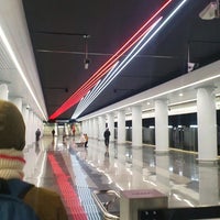 Photo taken at Станция метро «Вокзальная» by Аня Ж. on 1/8/2021