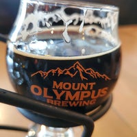 Photo taken at Mount Olympus Brewing by Kirsten R. on 7/5/2021