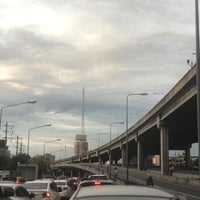 Photo taken at Sutthisan Intersection Overpass by Porapat B. on 6/6/2018