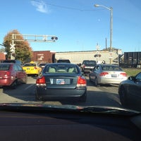 Photo taken at Railroad Crossing - New York &amp;amp; Pine by Jay H. on 11/5/2011
