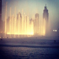 Photo taken at The Dubai Fountain by Уля💍 on 4/17/2013