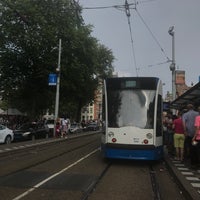 Photo taken at Tram- en Bushalte Westermarkt by Menno J. on 8/4/2018