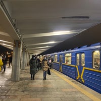 Photo taken at Livoberezhna Station by Menno J. on 1/23/2022