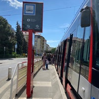 Photo taken at Podolská vodárna (tram) by Menno J. on 5/14/2022