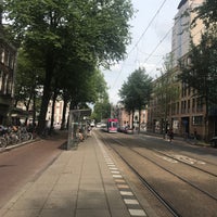 Photo taken at Tramhalte Weesperplein by Menno J. on 8/4/2018