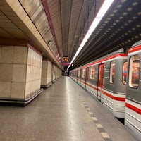 Photo taken at Metro =A= Staroměstská by Menno J. on 9/19/2021