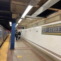 Photo taken at MTA Subway - 23rd St (R/W) by Menno J. on 3/5/2022