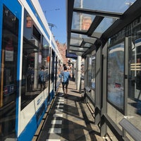 Photo taken at Tram- en Bushalte Westermarkt by Menno J. on 7/23/2018