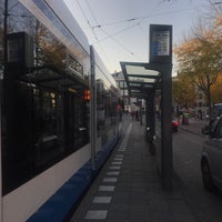 Photo taken at Tram- en Bushalte Westermarkt by Menno J. on 11/15/2018