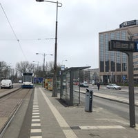 Photo taken at Tramhalte Amstelstation by Menno J. on 4/12/2018