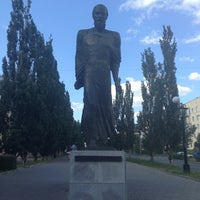 Photo taken at Памятник Достоевскому by Julia K. on 6/27/2013