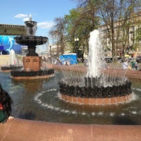 Photo taken at Pushkinskaya Square by Victoria Z. on 5/8/2013