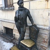 Photo taken at Памятник Остапу Бендеру by Christen M. on 2/15/2019