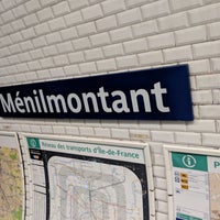 Photo taken at Métro Ménilmontant [2] by Adell h. on 6/24/2018