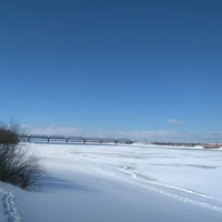 Photo taken at Ж/Д мост через Каму by Vyacheslav P. on 3/30/2018