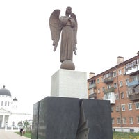 Photo taken at Памятник &amp;quot;Скорбящий ангел&amp;quot; by Svetlyi on 5/11/2014