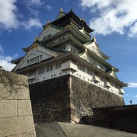 Photo taken at Osaka Castle by Tzu Hao W. on 1/17/2015