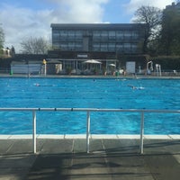 Photo taken at Brockwell Lido by Jos J. on 6/18/2017