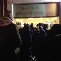 Photo taken at Teatro Argentina by Viviana B. on 12/30/2014