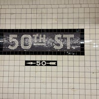 Photo taken at MTA Subway - 50th St (C/E) by HPY48 on 3/26/2023