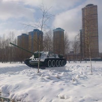 Photo taken at Памятник «САУ СУ-100» by Сергей Л. on 3/2/2013