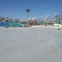 Photo taken at Стадион Нефтяник by Ирина Т. on 2/23/2013