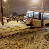 Photo taken at ост. травмая «Платформа Новогиреево» by Katie X. on 2/6/2013